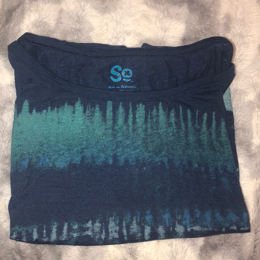 Blue Crop Top